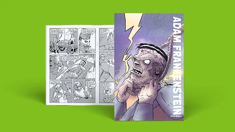 lulu comic book saddle stitch book
