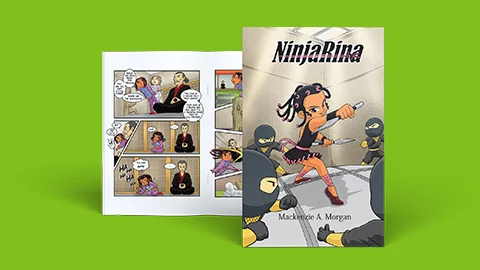 lulu comic books color saddle stitch image card
