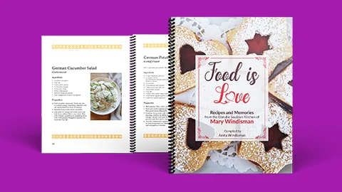 lulu 8.5 x 11" coil bound custom cookbook or recipe book